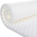 Gilbin Foam Mattress Topper, Egg Crate Hi-Density Foam Pad, Mattress Topper Convoluted Foam for Pain Relief on Pressure Sores Cot Size 30" x 74" Fits Camp Cots