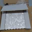 Diflart Beveled Mirror Backsplash Tiles for Kitchen, Silver Strip, 12x12 Inch, Mirror Strip Tile for Bathroom Accent Wall, Pack of 5 Sq.ft