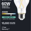 2 x Satco S12417 Bulb, Cool White (4000K) -8 Watt