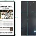 Goldfinch 4 Packs, 11x22 Newspaper Frame to Hold Assorted Media, Article Cover Frame with Polished Plexiglass, Includes Installed Wall Hangers (4, Black)