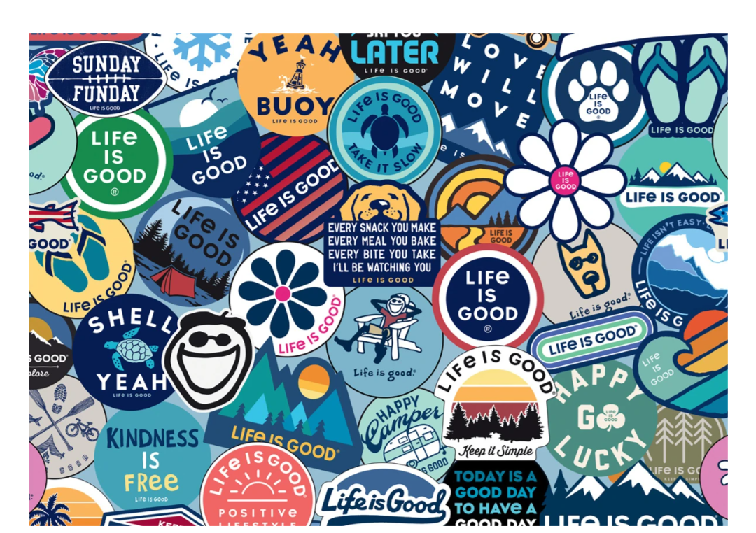 Sticker Collage - Scratch and Dent - 300 Piece Jigsaw Puzzle by Buffalo Games Sticker Collage - Scratch and Dent - 300 Piece Jigsaw Puzzle by Buffalo Games