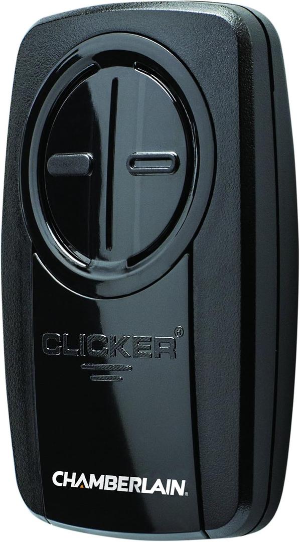 Chamberlain KLIK5U-BK2 Garage Door Opener, Universal Remote Control, Black - Quantity 1