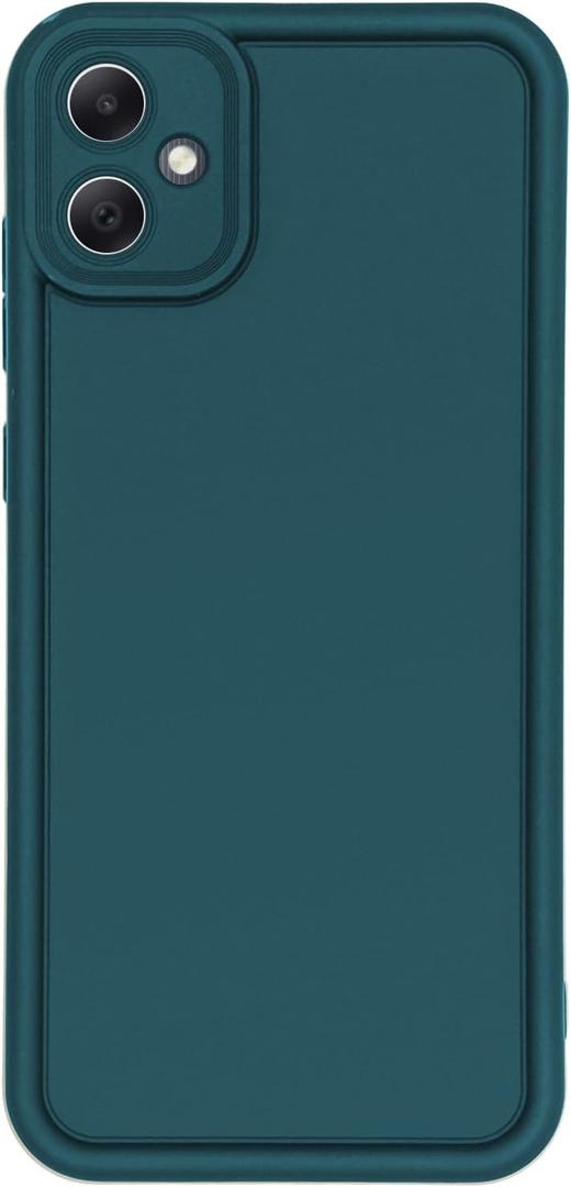 Puxicu Slim Case for Samsung Galaxy A04E, Enhanced Camera Protection, Shockproof Skin-Friendly Touch Soft Case Cover for Samsung Galaxy A04E Phone, Deep Blue