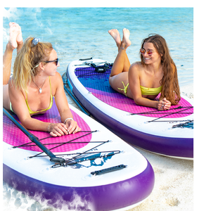 Polar Outdoors by Roc Inflatable Stand Up Paddle Board with Premium SUP Paddle Board Accessories, Wide Stable Design, Non-Slip Comfort Deck for Youth & Adults (Orchid)