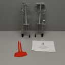 Qualirey Pack of 2 Mole Trap Gopher Ground Squirrel Trap Galvanized and Oil Hardened Spear Style Mole Killer Animal Traps Reusable for Lawn Garden (Silver)