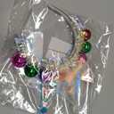 Zoestar Light Up Happy Birthday Crown Headband Glow Ball Hair Bands Sparkly Birthday Party Hair Accessories Women