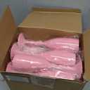 Maxcheck 24 Pcs Champagne Flutes Bulk Acrylic Toasting Drinking Flute Goblet Champagne Cups, 6 oz Plastic Wine Glasses for Wedding Bachelorette Bridal Shower Anniversary Birthday Party (Pink)