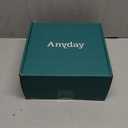 Anyday 8-Cup Microwave Cookware & Glass Container with Glass Lid, Plastic-Free Deep Food Storage | Stackable Airtight Steamer with Vented Lid for Microwave-Safe Reheating, Steaming Vegetables & Rice (Frosted - Blueberry)