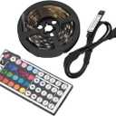 5 Meters 5050USB Light Strip 60 Lights Blackboard 44 Key Remote Control TV TV RGB Colorful Background Wall Computer Light Strip (Size : USB 44 Bare Board)