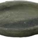 HomArt Rustic Terra Cotta Saucer 6.25-Inch, Moss Grey