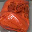 TOPDesign Puffer Tote Bag for Women, Lightweight Puffy Handbag with Compartments, Quilted Shoulder Bag for Work, Travel, Gym (Medium, Red Orange)