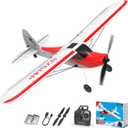 VOLANTEXRC RC Plane Trainer Sport Cub 4CH Remote Control Airplane with Prop Saver, 6-Axis Gyro Stabilizer & 3 Modes to Fly, Radio Controlled Aircraft RTF for Beginners, Kids and Adults (500mm,Red)