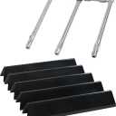 Spirit e310 7636 Flavorizer Bars & 69787 Grill Burner for Weber Spirit and Spirit II 300 Series E310 E320 E330 S310 S320 S330 68950 with Front Control, Grill Parts 15.3" Heat Plate, 18" Burner Tube