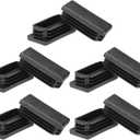 PATIKIL Rectangle Plastic Hole Plugs 1x0.6inch, 10 Pack Tubing Insert End Cap for Rectangle Metal Tubing Furniture Chair Leg Fence Post Pipe, Black