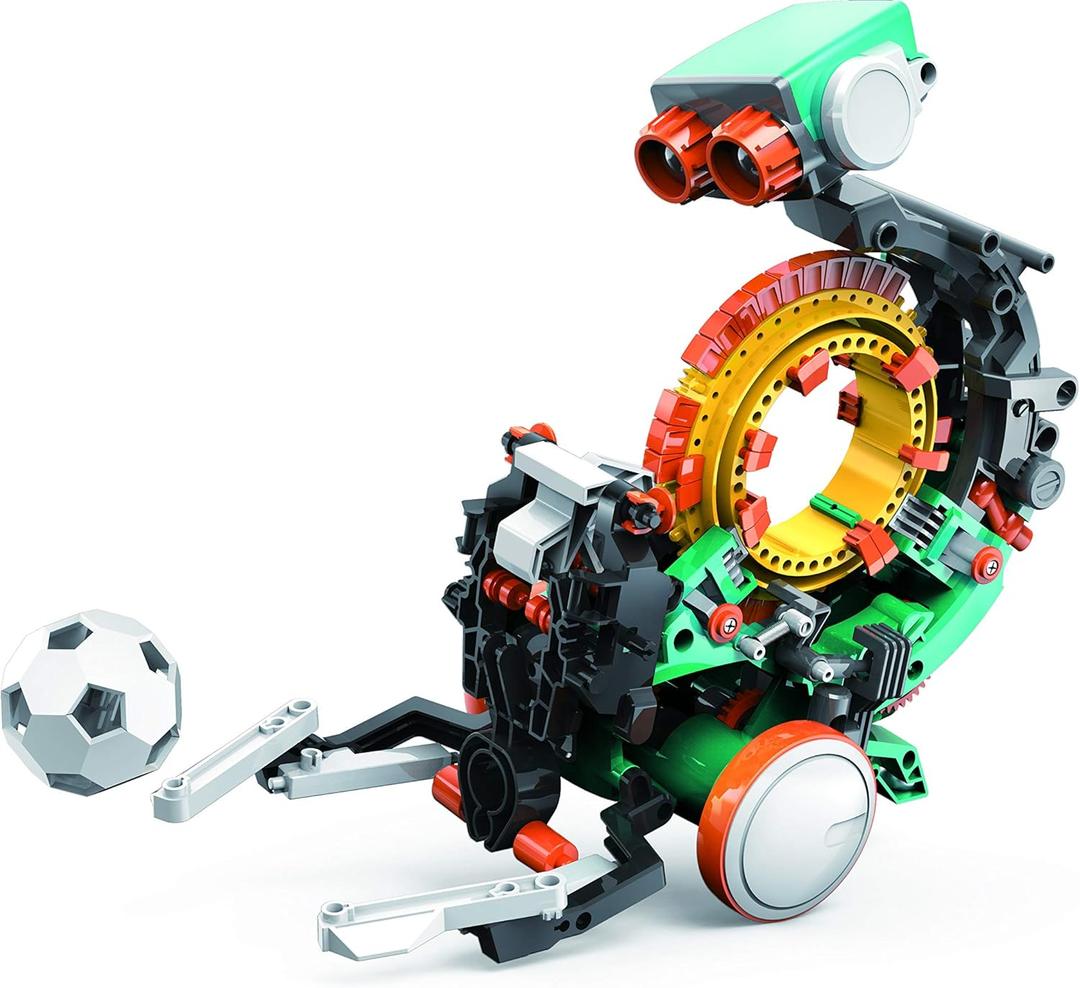 Teach Tech Mech 5, Mechanical Coding Robot, Coding Wheel Makes Robot Throw, Lift, kick, Draw and More, Ages 10 and Older