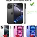 2 x SunStory Magnetic for iPhone 16 Pro Max Case with HD Screen Protector, Compatible with MagSafe, 3-Layer Full-Body Cover, 3 in 1 Hybrid Protective Case for iPhone 16 Pro Max 6.9",LakeSkyBlue