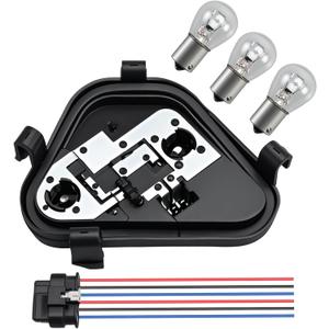 Driver Side Rear Tail Lamp Holder Bracket Socket Plug Connector with Bulbs and Harness Compatible with BMW 3 Series 320i 328i 335i 328d 2012-2015 Replace #63217313043