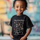 Kids Black History Shirt,Toddler Black History Month T-Shirt Boys Girls, African American Tee, 3-4T (Black)