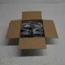 8 PCS Heavy Duty Metal 4x4 Post Brackets, 12 Gauge 4" x 4" Strap Post Ties, Thick 2.55 mm Black Powder Coated Steel Strap Ties for Wood Deck Fence & Pergola (Screws Not Included)