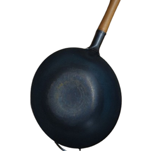Steel flat bottom wok