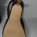 Coutgo Womens Mesh Slingback Kitten Heels Pointed Toe Low Heel Pumps Sexy Dress Shoes, 6