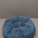 Whiskers & Friends Cat Bed, Cat Beds for Indoor Cats Washable, Orthopedic Soft Fluffy Round Calming Pet Bed for Small to Large Kitty Kittens & Dogs, Small Dog Beds & Furniture 18×18 in