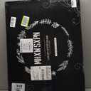 Noodle Board Stove Cover for Gas Stovetop, Bamboo Stove Top Covers for Electric Stove and Gas Burners with Handles Kitchen Sink Cover for Counter Space Decorative Serving Tray Black (29.53"x22.05")