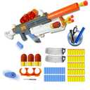 AGM MASTECH Electric Foam Blaster with Grenade Launcher, Dual Mode Automatic & Manual Shooting Game Toy for Teens and Adults 14+ Years Old