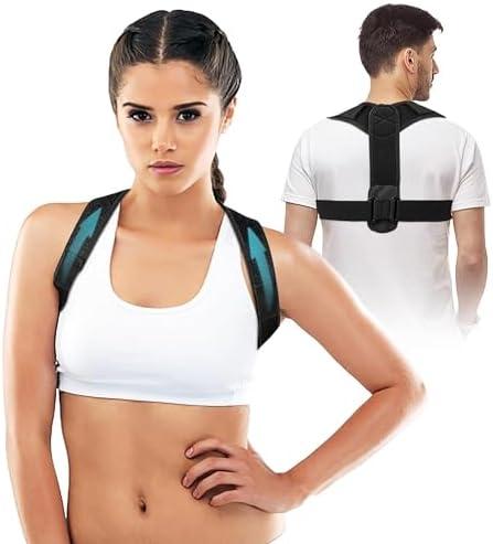 DCF BACK POSTURE CORRECTOR - POSTURE CORRECTOR FOR WOMEN & MEN – UPPER BACK BRACE POSTURE CORRECTOR - ADJUSTABLE POSTURE CORRECTOR, MUSCLE SUPPORT STRAIGHTENER - POSTURE BRACE FOR UPPER BACK SUPPORT.