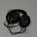 Headphones Wired with Microphone, Over Ear Foldable 3.5mm Plug in Headphones with 4.9ft Tangle-Free Nylon Cord for Tablet, Laptop, MP3/4, School, Airplane Travel (Black)