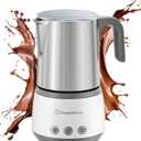 Maestri House Milk Frother, 4-in-1 Electric Milk Steamer and Frother, 16.9OZ 600W Smart Touch Control Hot and Cold Foam Maker, Memory Function for Latte, Cappuccinos, Warm Milk, Hot Chocolate Milk (White)