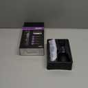 OLOV Electric Body Hair Trimmer - Groin Trimmer for Men - Bikini Trimmer Women - Wet/Dry Shaver Groomer, Replaceable Ceramic Blade Heads, USB Recharge Dock, Waterproof Hygiene Razor, Black Violet