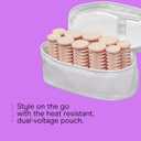 Conair Instant Heat Compact Hot Rollers for Long, Medium, and All Hair - Hair Curler - Hair Roller Clips Included - 1 1/4-inch, 1-inch, and 3/4-inch Rollers