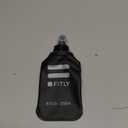 FITLY Soft Flask - Shrink As You Drink Soft Water Bottle for Hydration Pack - Folding Water Bottle Ideal for Running, Hiking, Cycling, Climbing & Rigorous Activity (8.5 Ounces, Black)