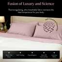 Miracle Made Breathable Cotton Bed Sheets, 4-Piece Set – Silver-Treated, Soft and Cool-to-the-Touch Lightweight Bedding Designed for Hot Sleepers – Queen Size, Rosewood
