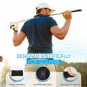 Golf Huggy Back Brace  Lower Back Support for Golf, Walking, Sports  Lightweight, Thin, Breathable, Adjustable  Discreet Fit Under Clothes  Bowling, Tennis, Basketball, Fitness  4 Sizes (Black, S)