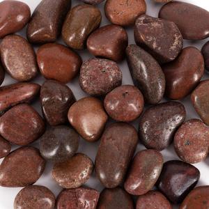 5 lbs Approx. 45 River Rocks Pebbles for Plants Natural Decorative Polished Stones for Planters Succulent Rocks Aquarium Gravel (1.6-2.4 Inches) (Cherry Red)