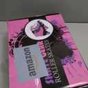 Skate Gear Retro Quad Design Roller Skates (Youth 1, Graphic Black)