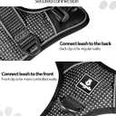 Emperor Pets Black Reflective Dog Harness for Large Dogs - No Pull Dog Harness with 2 Leash Clips, Premium Oxford Soft Padded Large Dog Harness, No Choke Design, Dog Harness for Large Dogs (L, Black)