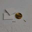 uxcell Round Recessed Pull 3" Stainless Steel Recessed Door Handle Concealed Brushed Handles Cabinet Hidden Knob for Various Modern Door Gold 2Pcs (Inner Hole Size: 8 x 8mm)