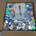 Shimmer Wall Backdrop Iridescent Silver Wall Panels 12Pcs Square Sequin Shimmer Wall Backdrop Decoration for Birthday Party,Wedding, Anniversary