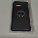 Gritup for Google Pixel 7A Case | 2Pcs Screen Protector | 360° Rotation Ring Holder Magnetic Kickstand | Plating Gold Edge Soft TPU Protective Basic Funda para Cover for Pixel 7A Phone Black