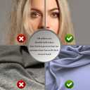 Natural Mulberry Silk Pillowcase for Hair and Skin Standard Size 20"X 26" with Hidden Zipper Soft Breathable Smooth Cooling Pillow Covers for Sleeping(Grayish Blue,1Pcs)