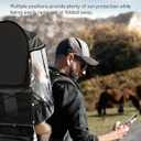 besrey Baby Backpack Carrier, Toddler Hiking Backpack with Safety 3-Height Seat, Adjustable Straps&Waist Belt, Foldable Frame Lightweight Large Capacity Child Carrier for Hiking (Black)