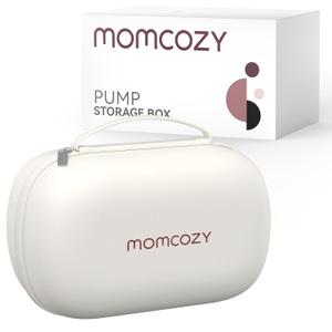 Momcozy Breast Pump Bag for Hands-Free Wearable Breast Pumps, Hard Shell Case with Removable Tray, Watertight Breast Pump Storage Bag for Pumping Bag, Diaper Bag, or HandbagHolds 2 Pumps (Holds 2 Pumps)