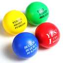 Sotiff 100 Pieces Motivational Stress Balls Colorful Foam Inspirational Stress Relief Quotes Stress Balls Pack Employee Appreciation Gift for Relief Encouraging(Inspirational, Yellow/Green/Blue/Red)