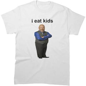 Men Women Bertram Graphic I Friend Eat Sleeve Kids Cotton Tee Outfit T-Shirt Birthday Father's Day Multicolor,  XL