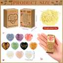 Motipuns 20 Sets Speech Language Pathologist Gifts Speech Therapy Pocket Hug Token Heart Stones Bulk Crystal Healing Rocks Gemstones with Boxes Emotional Support Gifts for Therapist Students Women