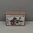 TEMI 3 Pack Electrical Walking Dinosaur Toys for Toddlers 3-4 3-5 Years with Sound and Light Up, Toddler Robot Dinosaur, Brachiosaurus, Stegosaurus Dinosaur Figures for Kids