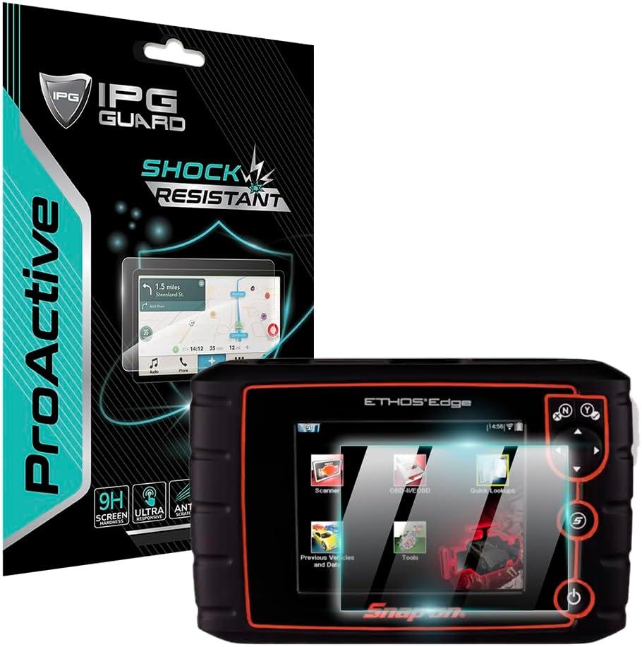 IPG ProActive Compatible with ETHOS Edge Scan Tool 5 Inch Display Screen Protector Smooth Glass Touch Ultra Responsive High Clarity Anti Scratch Smudge & Shock Proof Nano Technology Guard for Ethos